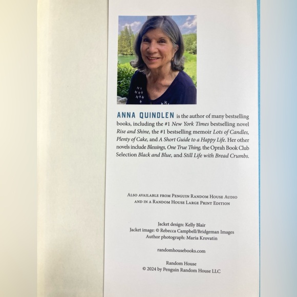 New Signed Autographed Anna Quindlen book After Annie A Novel Hardback HB 2024 - Picture 4 of 6